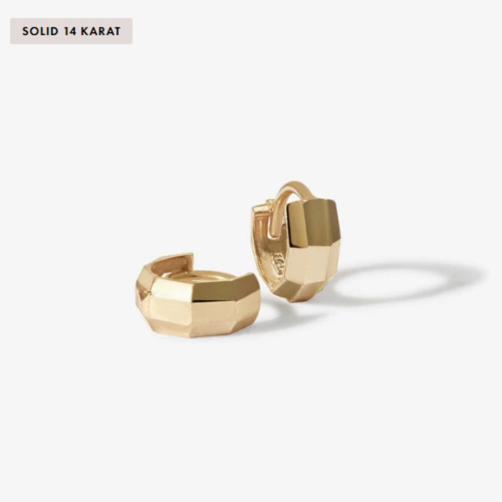 Adornmonde Saul Micro Disco Hoop Earrings